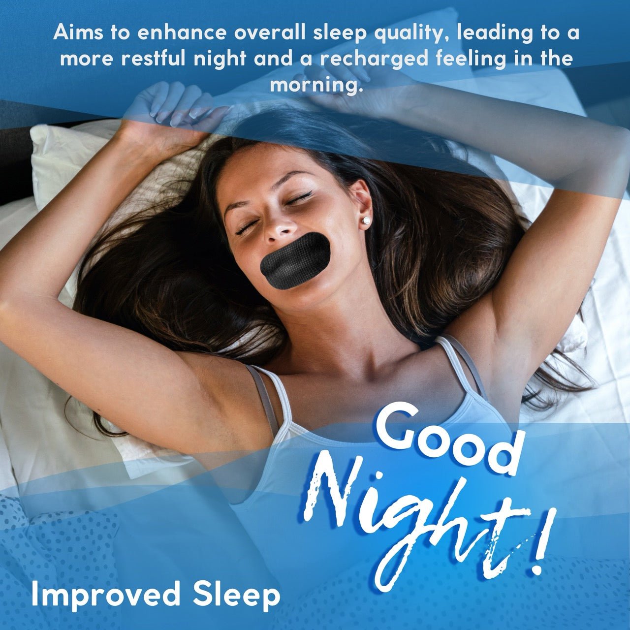 say goodbye to snoring sleep tape